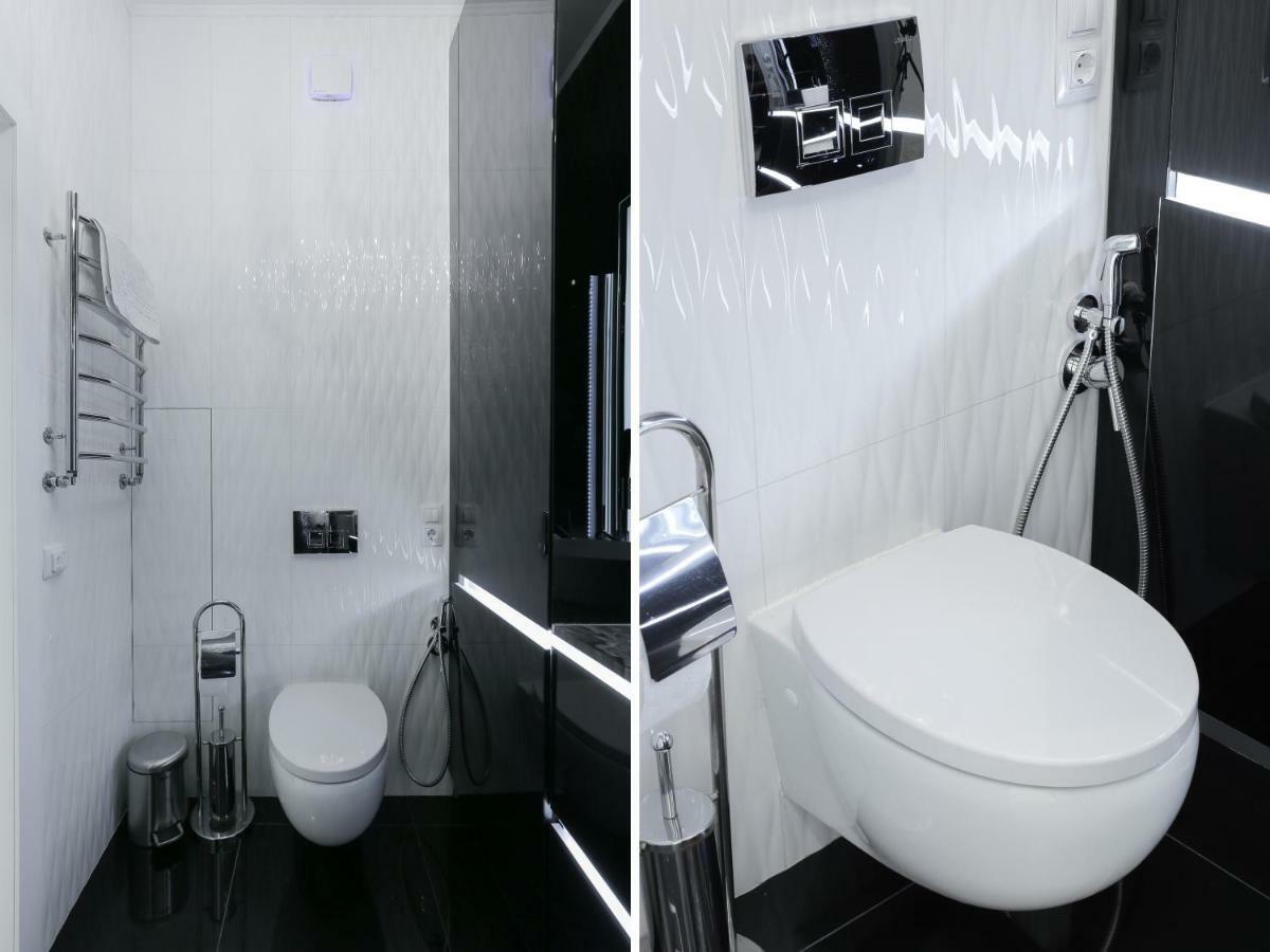 Black&White Apartment In Smart Plaza Kiev Dış mekan fotoğraf